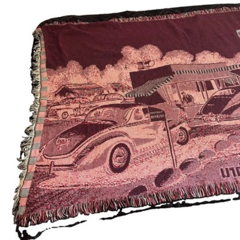 Very Rare IN & OUT BURGER Original Woven Blanket Approximately 48”X72” 1990’s